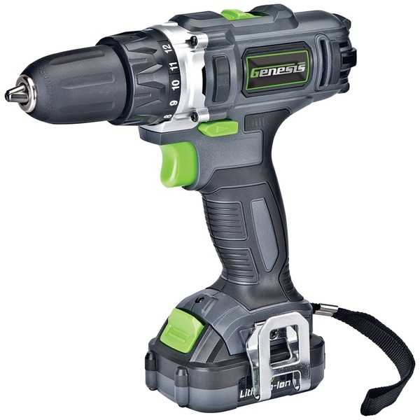 Genesis Cordless 12V Li-Ion 2-Speed Drill/Driver GLCD122P